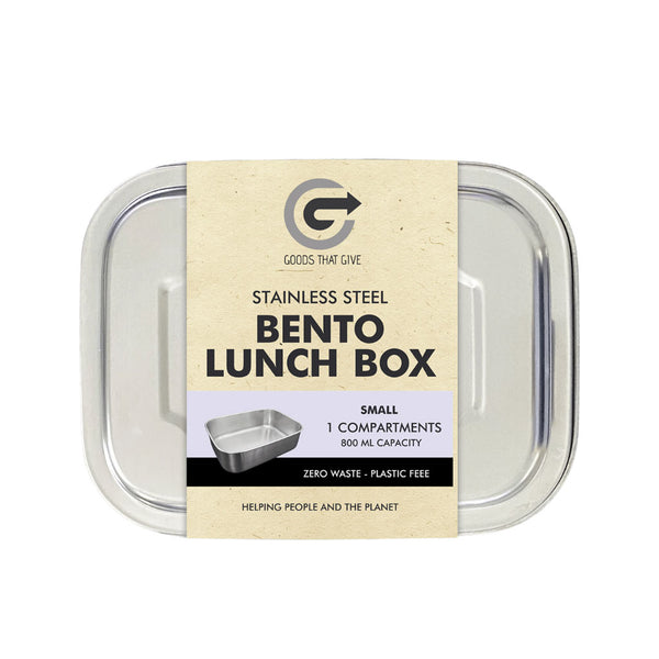 Stainless Steel Lunchbox - SMALL no compartments (800ml)