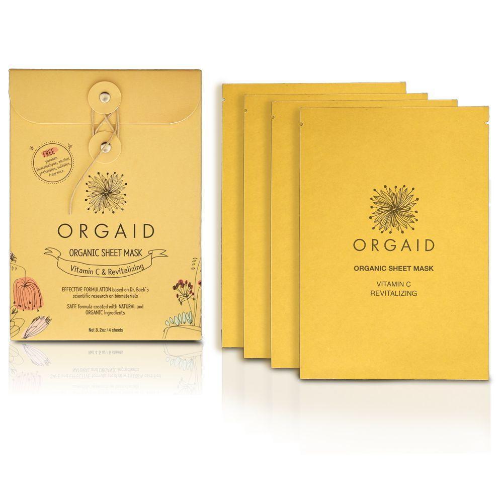 ORGAID Organic Sheet Mask Vitamin C & Revitalizing 4x24ml - Goods that Give