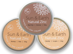 Sun & Earth Natural Zinc 2色3個セット Sun & Earth Natural Zinc Tinted All Day Cream – Goods that Give