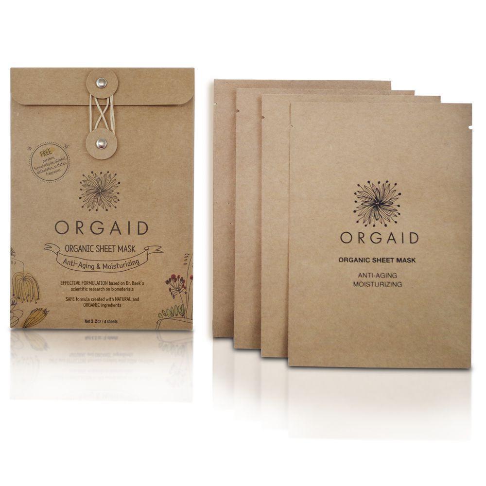 ORGAID Organic Sheet Mask Anti-Aging & Moisturizing 4x24ml - Goods that Give