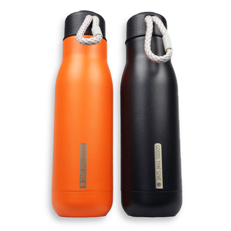 Insulated water bottle (double walled, 500mL) - Goods that Give