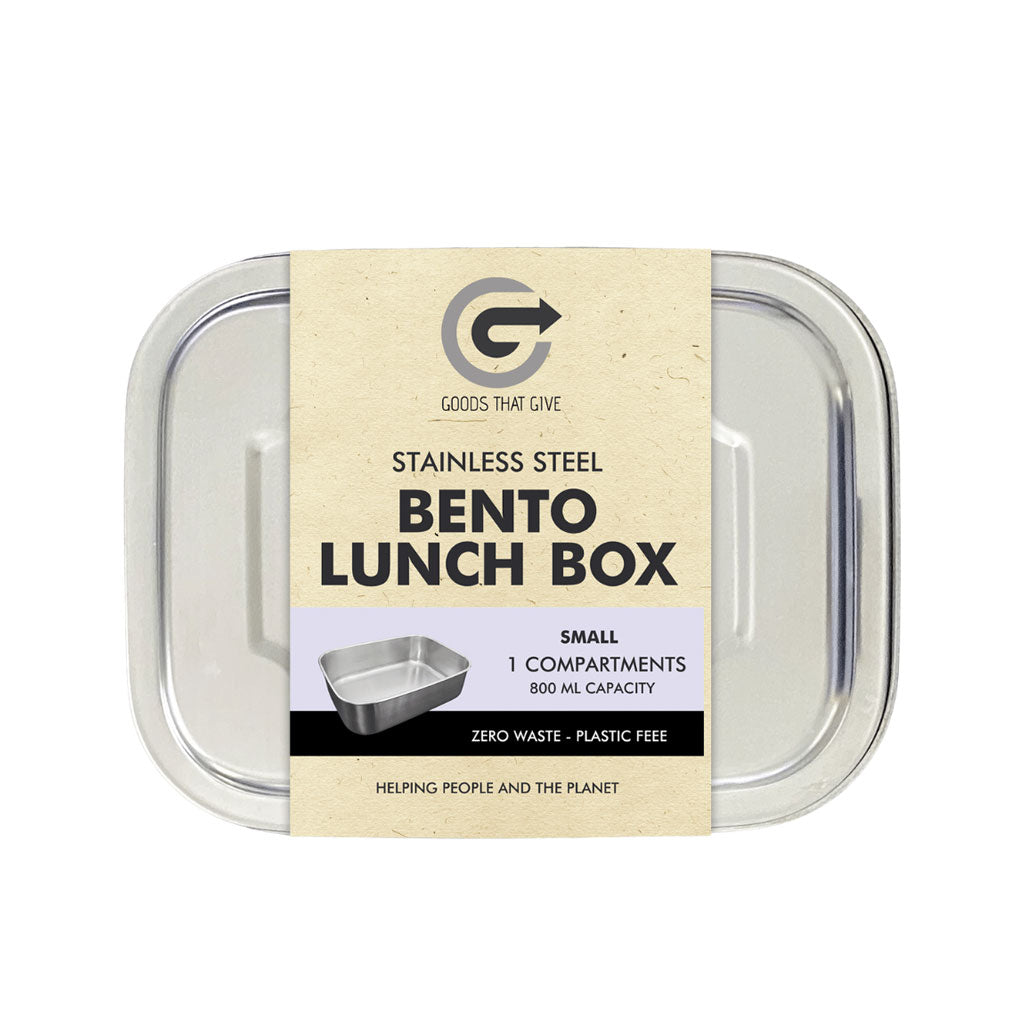 Stainless Steel Lunchbox - SMALL no compartments (800ml)