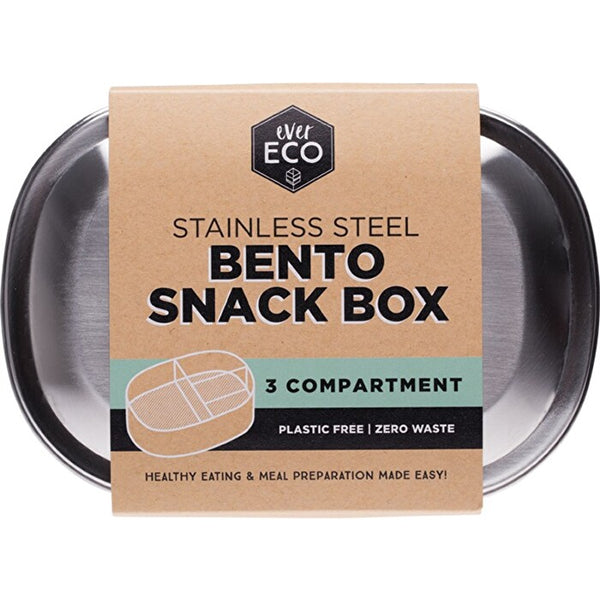 Ever Eco Stainless Steel Bento Box (3 compartment, 580ml)